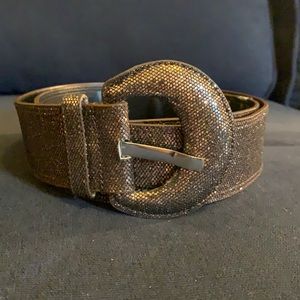 Brown glittery belt